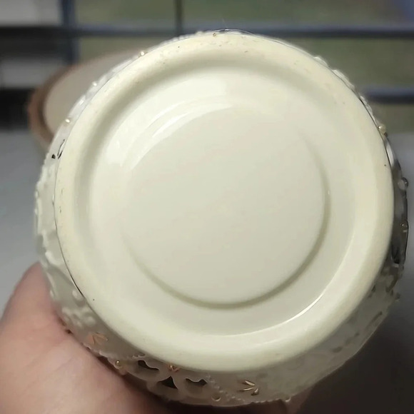 Madison and Max Cream Colored Porcelain Votive Candle Holder - Picture 5 of 5